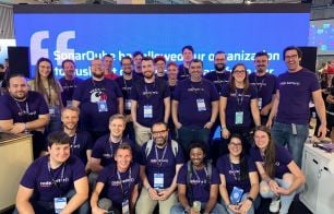 Teammates between the Austin and Geneva offices representing at the WeAreDevelopers World Congress